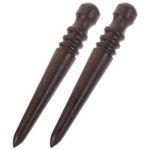 2 Pcs Handwork Burnishing Tool Edge Burnisher Agate Polishing Grinding