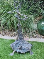 Antique Rare French Hunting Theme (Chasse) Brass Stick Umbrella Stand