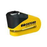 Oxford Quartz XD6 High Security Motorcycl Disc Lock 6mm Pin Black Yellow Bike