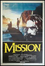 THE MISSION 1986 Original Movie Poster 39x55" 2Sh Italian ROBERT DE NIRO
