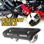 Universal Exhaust Muffler Pipe Heat Shield Cover Heel Guard Motorcycle Motorbike