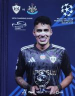 2026 QARABAG FK v NEWCASTLE UNITED CHAMPIONS LEAGUE GLOSSY PROGRAMME FROM BAKU