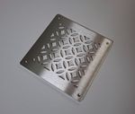 150mm Square Vintage Stainless Steel Vent Grille to cover hole 110mm x 110mm