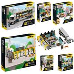 Blockz Supermarket, Truck, Checkout, Service Building Construction Brick Sets