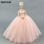 Pink Fashion Wedding Dress for 11.5in Doll Clothes Princess Evening Party Gown