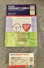Arsenal v Chelsea FA Community Shield 2005 7th August- Programme&Orginal Ticket