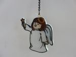 BRAND NEW HANGING CRYSTAL WISHING ANGEL CHRISTMAS ORNAMENT