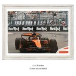 Oscar Piastri Hand Signed F1 McLaren In Race Car 12x8 Photo - PSA Approved & COA