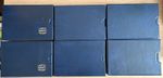 6 Blue Cigarette Tea Trade Postcard Albums With Slipcases 