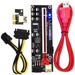 PCIe Riser V011Pro Adapter Card – PCI Express X1 to X16 GPU Mining Extender, 12