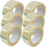 CLEAR PACKING TAPE PARCEL STRONG 48MM X 66M BOX SEALING SELLOTAPE PACKAGING 