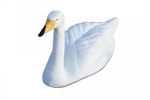 Floating Whooper Swan Decoy Life Size Pond Feature Goose Deterrent Ornament