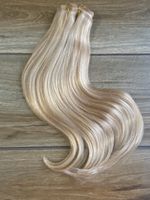 Seamless Invisible Clip-In Remy Extensions 9 Pcs Full Head S-P18A/613A 130g 14 “