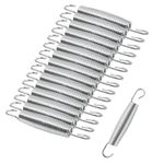Set of 70 Trampoline Replacement Springs, Heavy-Duty Galvanised 5.5" 14cm Silver