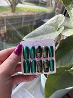 Press On Nails Handmade Green