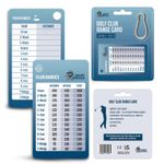 Happy Golfer Golf Club Range Chart | Distance Guide for One Size, Blue 