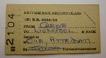 BR Crewe to Liverpool  Railway Station  Free Attendant Return Ticket