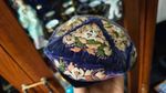 Antique Uzbekistan velvet and cotton traditional cap Сentral Asia 19 century
