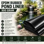 EPDM Rubber Pond Liner 900 GSM for Garden Ponds Water Features and Waterfalls