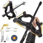 Mini Compound Bow Mechanical Iron Sight Ball Launcher Rapid Steel Balls Shooting