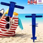 Beach Umbrella Sand Anchor Stand Adjustable Auger Base Holder for Parasol
