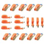 10x 6m 5000kg 5 ton Heavy Duty Ratchet Strap Tie Down J Hook lashing strap