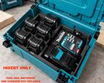 Makita MakPac Insert for 40V XGT Charger & 6X 2.5Ah Batteries