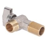 Hot G1/2 Thread Brass Valve Large Cold Hot Water Angle Stop Valve