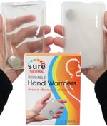 Reusable Hand Warmers Heat Pack Gel Click Pocket Glove Warmers (2 PACK)