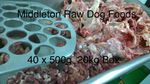 Dog Food Frozen Chicken Mince with Offal 40x 500g Chubs 20kg box. BARF RAW DIET