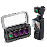 K&F CONCEPT 4 Packs Magnetic Filterset CPL+ND16+64+256 for DJI Osmo Pocket 3/4