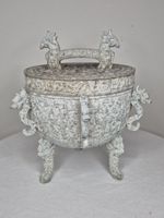  James Mont Ice Bucket Mid-Century Asian Style Metal  11" x 9" RARE