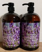 2x 1000ml DEAD SEA COLLECTION LAVENDER MINERAL BODY WASH with DEAD SEA MINERALS