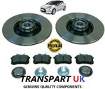 For CITROEN DS3 REAR BRAKE DISCS and PADS c/w BEARINGS ABS RINGS HUB NUTS CAPS