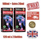 🇬🇧 120 ml x 2 Dr. Ortho Oil Ayurvedic Oil Muscles Back Knee Joint Neck Pain