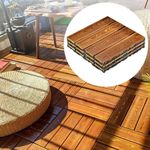 12/24PCS Interlocking Deck Tiles 30x30cm Garden Patio Balcony Outdoor Flooring