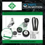 Drive Belt Kit fits BMW 330 E46 3.0 02 to 06 Set INA 1437475 1722789 1437929 New