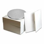 Cake Box with lid and Cake Board 3mm OR Drum12mm thick 8"10"12"14" & 16" inch