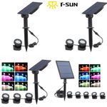 Underwater LED Solar Light RGB Submersible Pool Pond Aquarium Fountain Lights UK