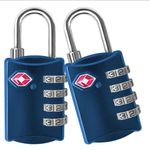 TSA Approved 4-Digit Combination Luggage Padlocks Travel Suitcase Gym Locker