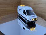 Working Lights Oxford Diecast 1:76 Scale 76MSV002 Mercedes Sprinter Stobart Rail