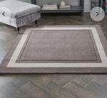 BNWT Sophisticated Laura Ashley Lewes Dark Dove Grey Rug 120x170cm **LAST ONE**
