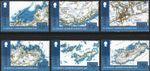 2017 Alderney Sg A594/A599 First Edition Alderney and Burhou Map MNH