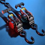 Retractable Ratchet Straps Tie Down Heavy Duty Cargo Car Rack Lashing Straps