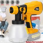 Paint Sprayer for Dewalt 18V 20V Battery HVLP Spray Paint Gun for Home Interior