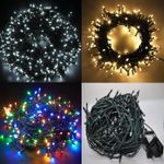 Christmas Fairy Lights LED String Mains Plug-In Outdoor XMAS Home Decor 100-2000