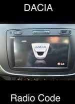 DACIA RADIO CODE UNLOCK FOR ALL MODELS SANDERO DUSTER LOGAN MASTER CODE