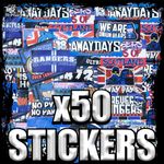 50x Rangers Ultras Stickers: Inspired by Terrace Culture, Union Bears, Glasgow