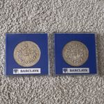 2 x 1986 Prince Andrew Sarah Ferguson Royal Wedding Medals Barclays Cased
