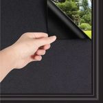 Blackout Window Film Static Cling Reusable Removable 100% Privacy Glass Film